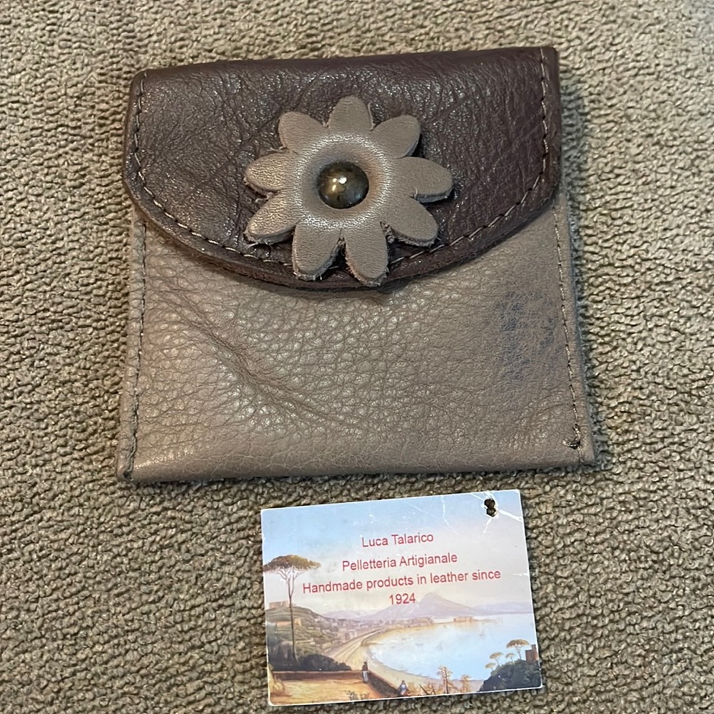 Handmade Italian Naples Italy Luca Talarico Coin Change Purse